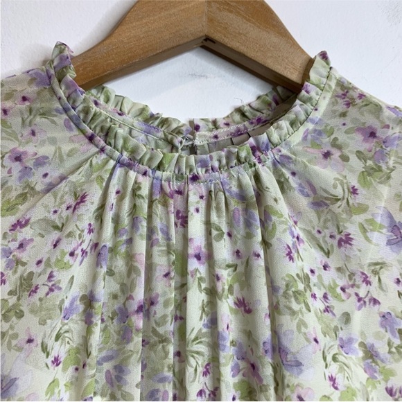 Floral Print Long Sleeve Dress - Picture 8 of 8